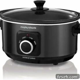 A Morphy Richards Sear and Stew Slow cooker for a review of the best slow cookers. This one is voted best.