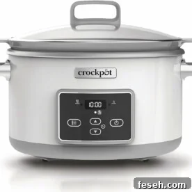 A Crockpot DuraCeramic Slow Cooker for a review of the best slow cookers.