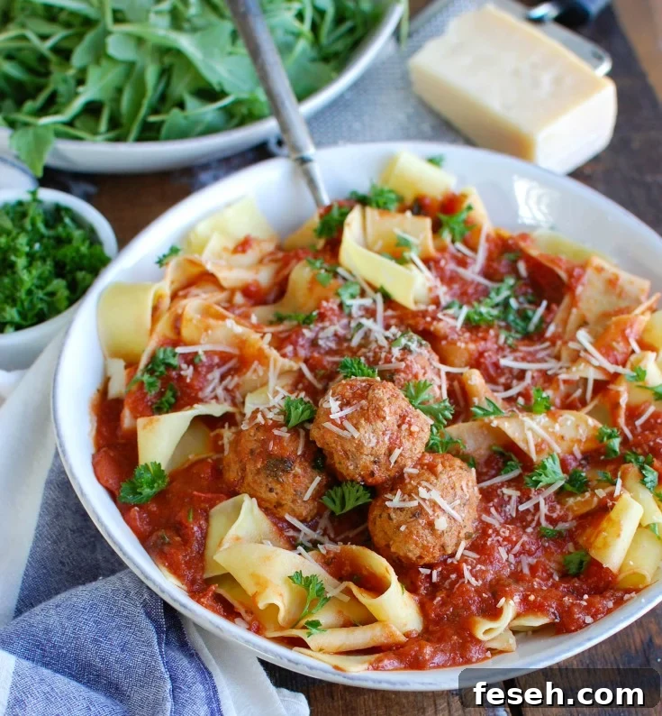 Slow Cooker Veal Meatballs in bowl.