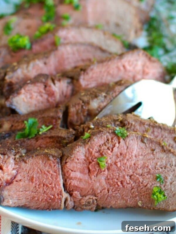 Mediterranean Crusted Sirloin Beef Roast