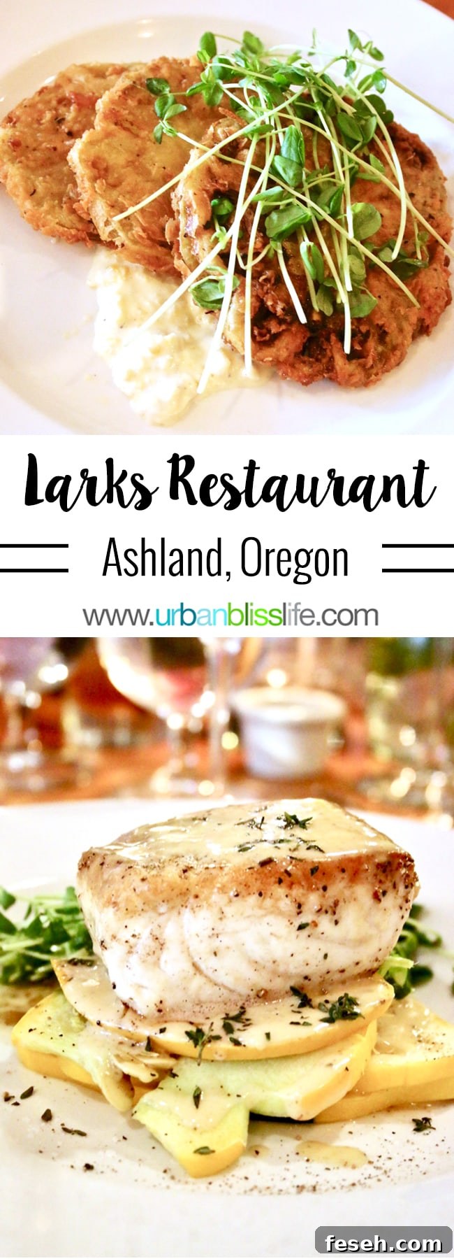 Larks Restaurant in Ashland, Oregon. Restaurant review on UrbanBlissLife.com