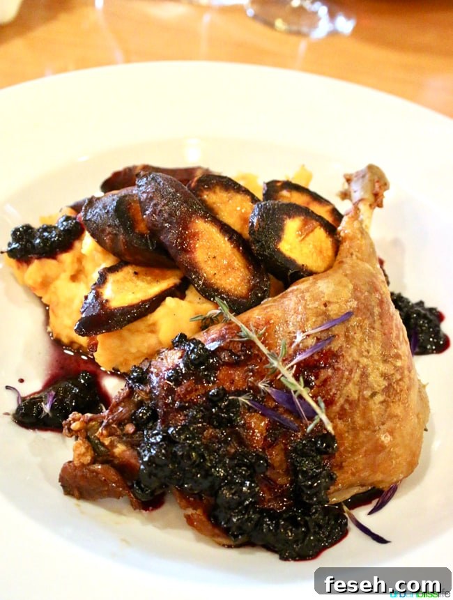 Larks Restaurant duck breast