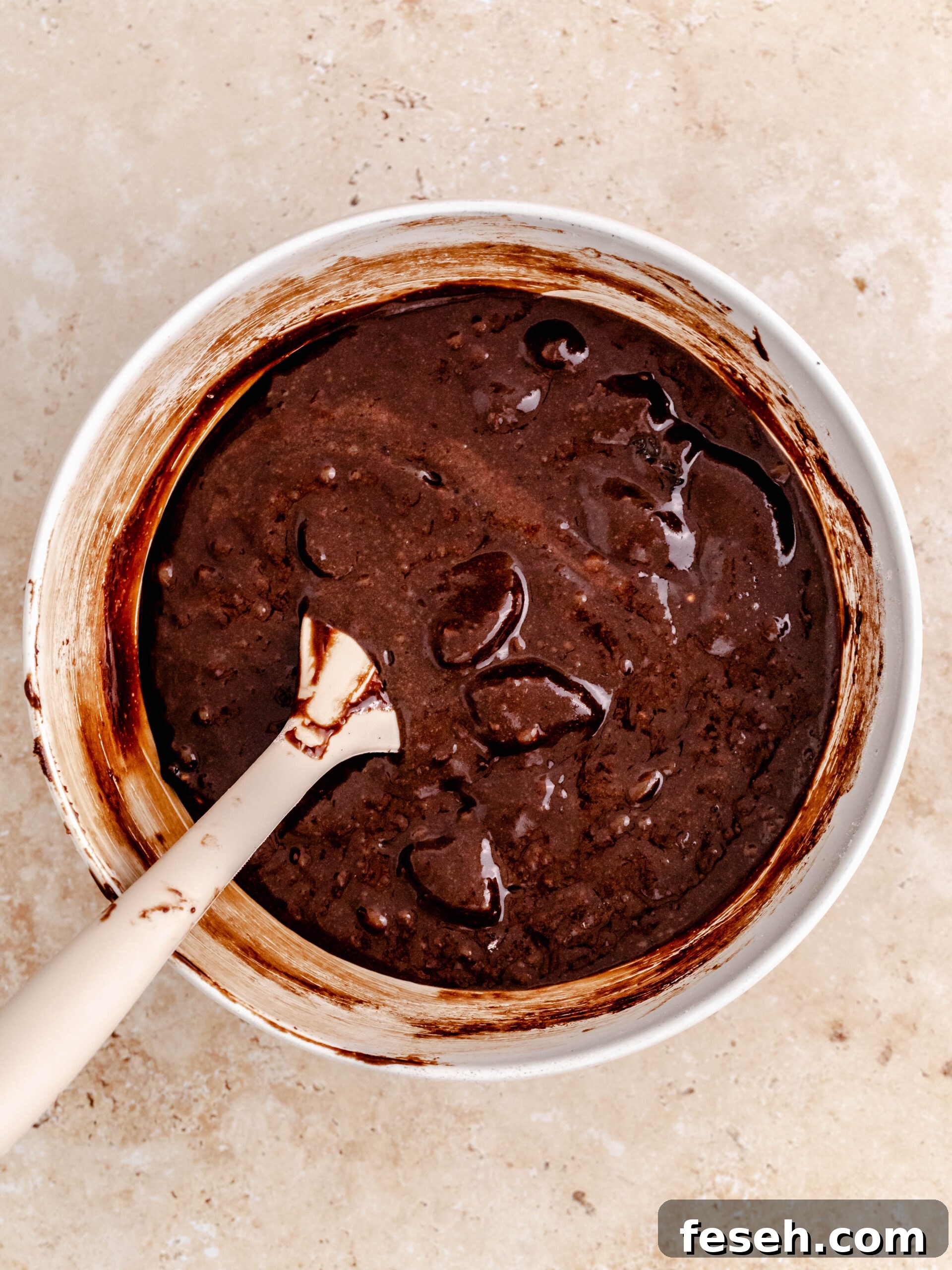Oreo brownie batter in a bowl