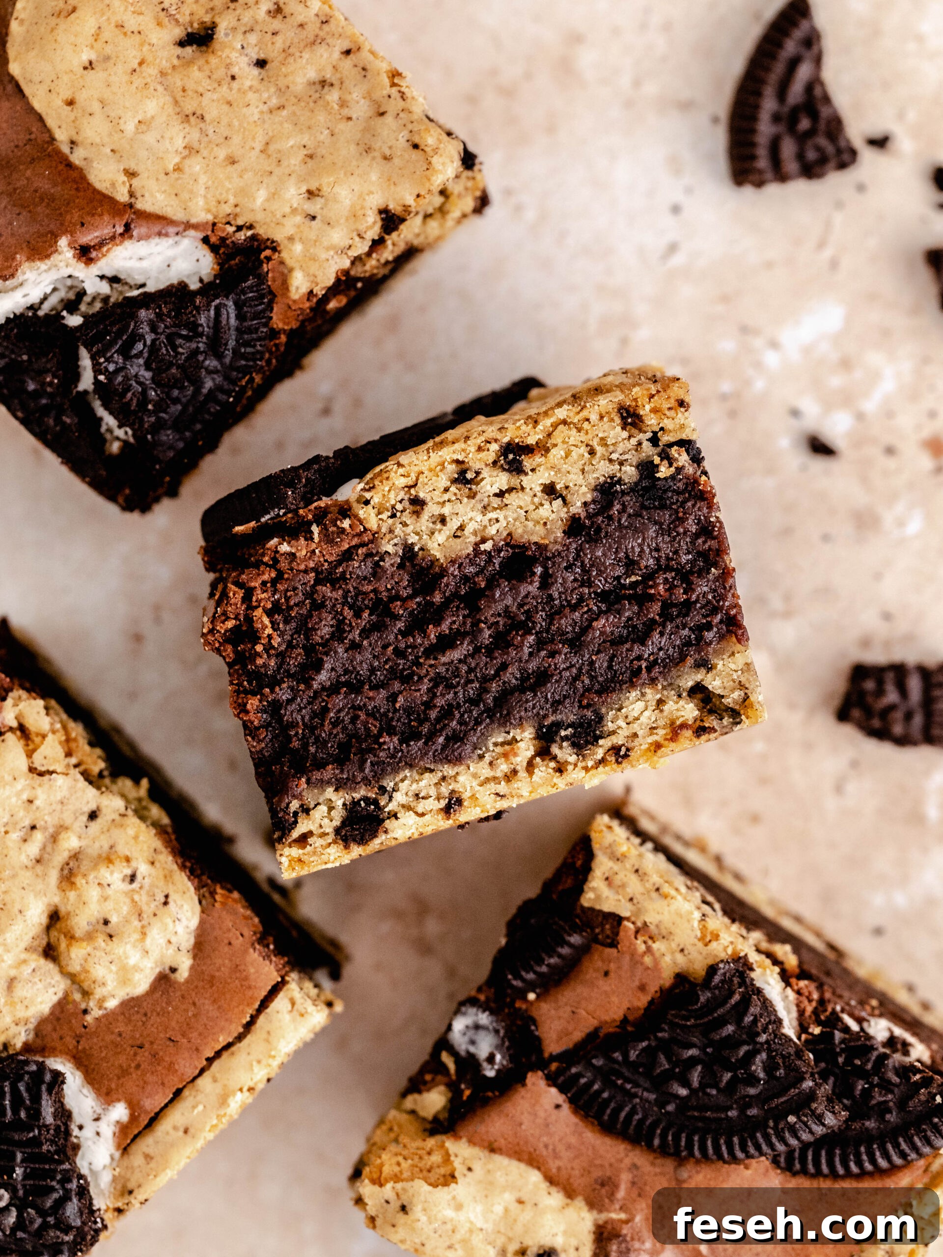 Slices of brookies.