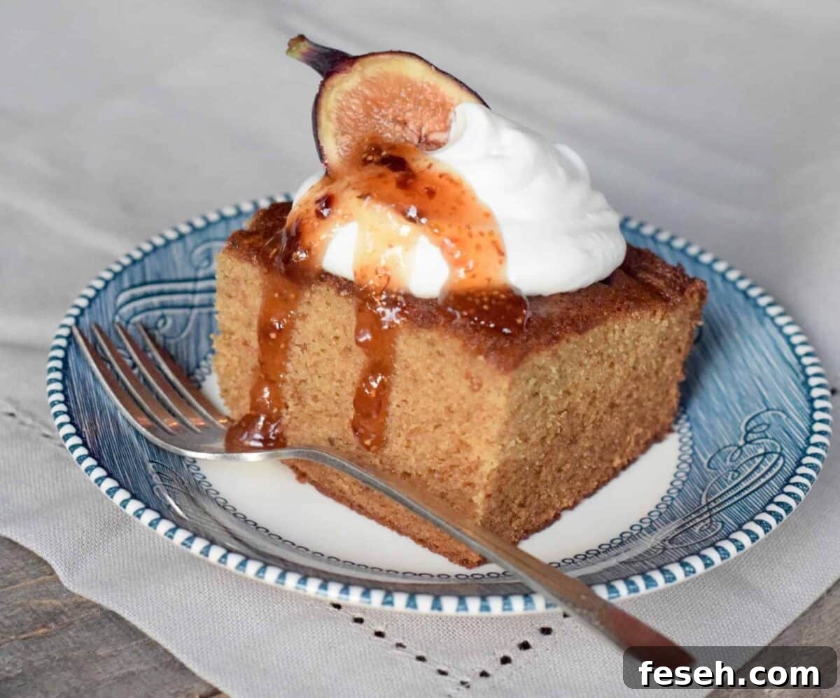 Fig jam cake.