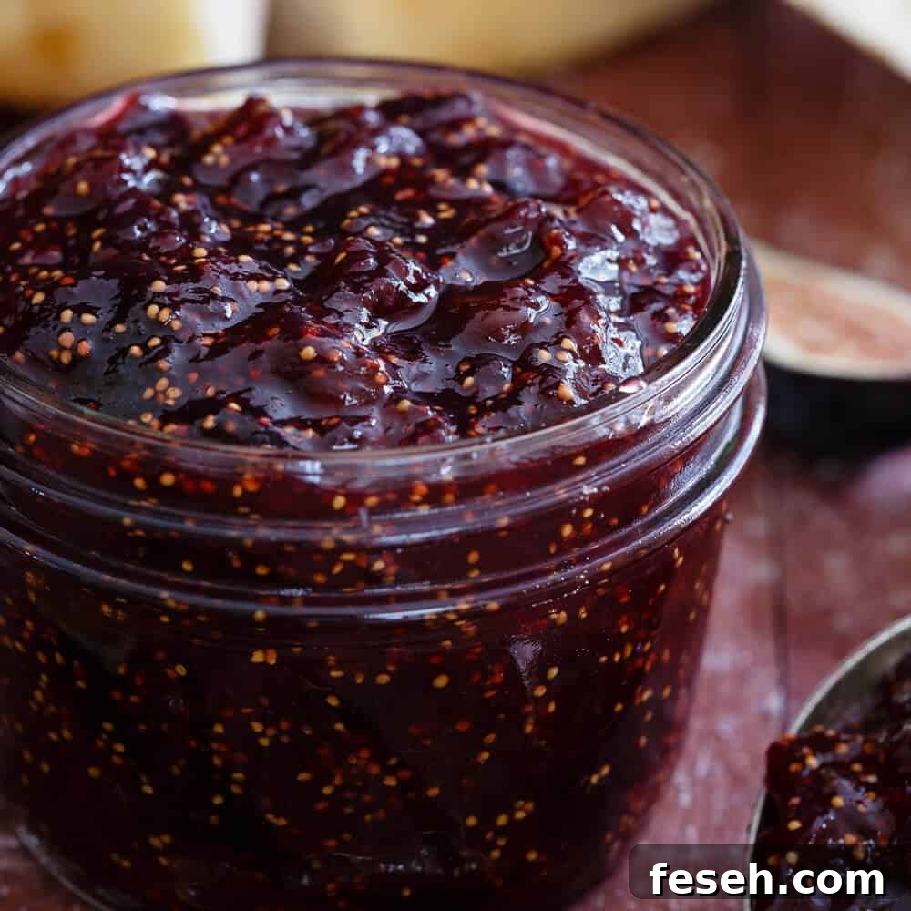 Vanilla-infused fig preserves.