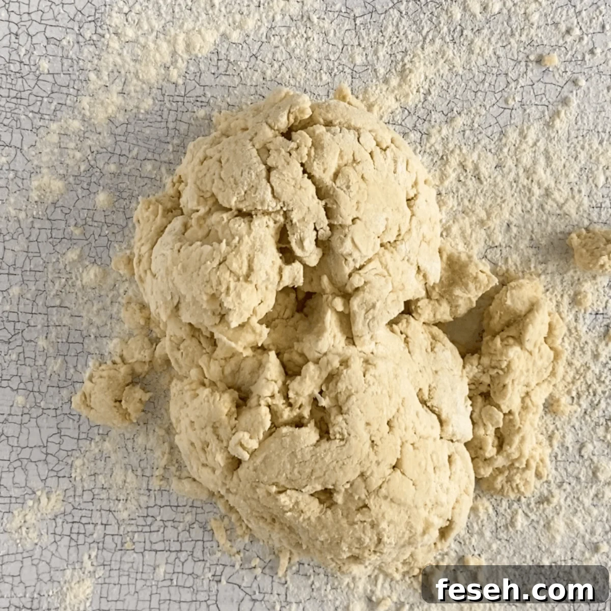 popeye biscuit dough on counter