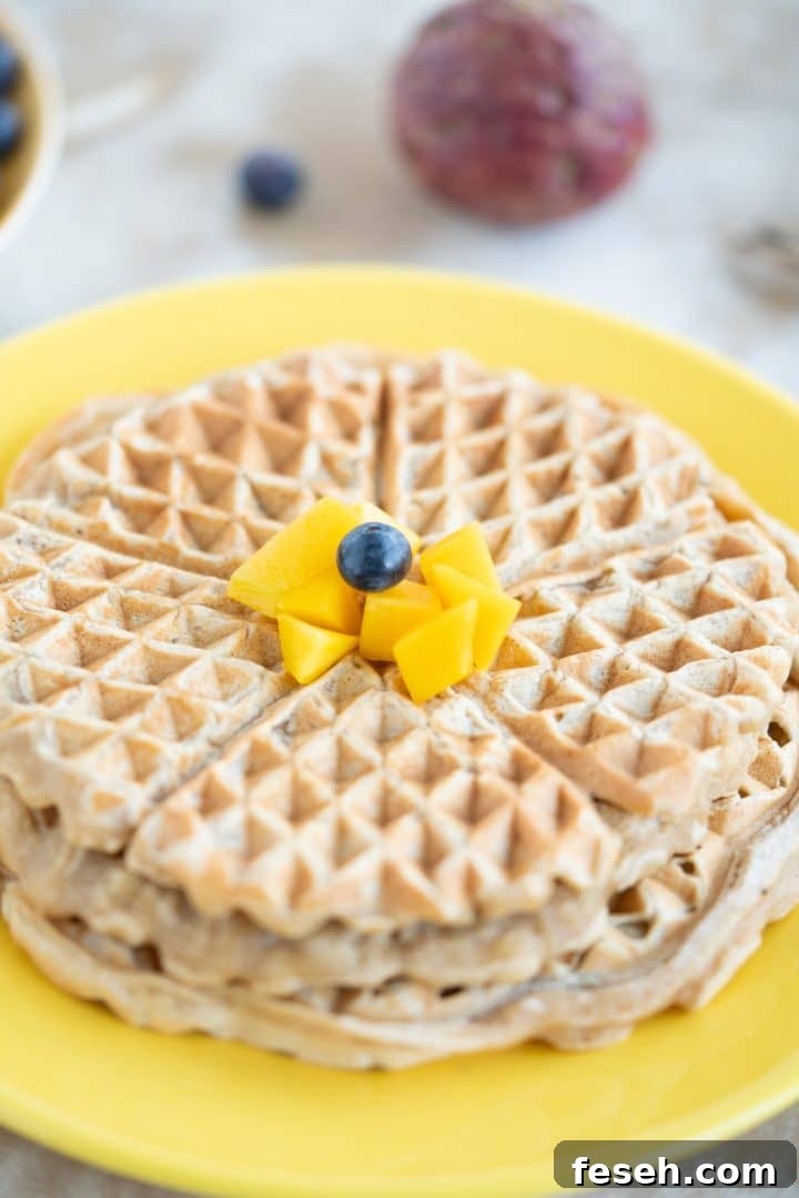 Tasty Fluffy Vegan Waffles Recipe
