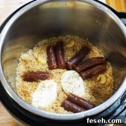 Instant Pot Rice with Sausage and Egg