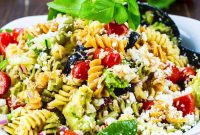 Mediterranean Tuna Pasta Salad with Balsamic Vinaigrette