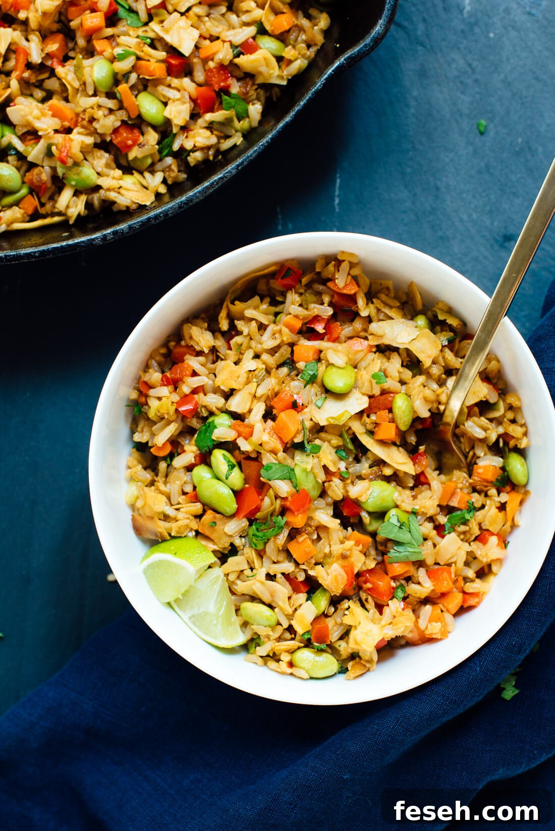 Coconut Fried Rice with Edamame