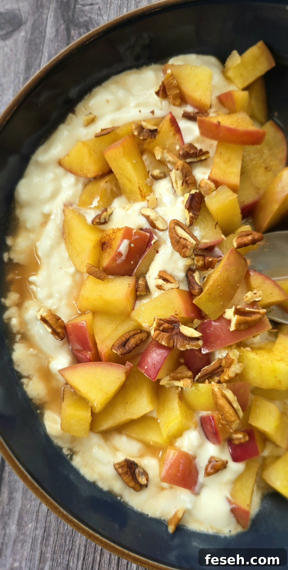 Apple pie yogurt bowl