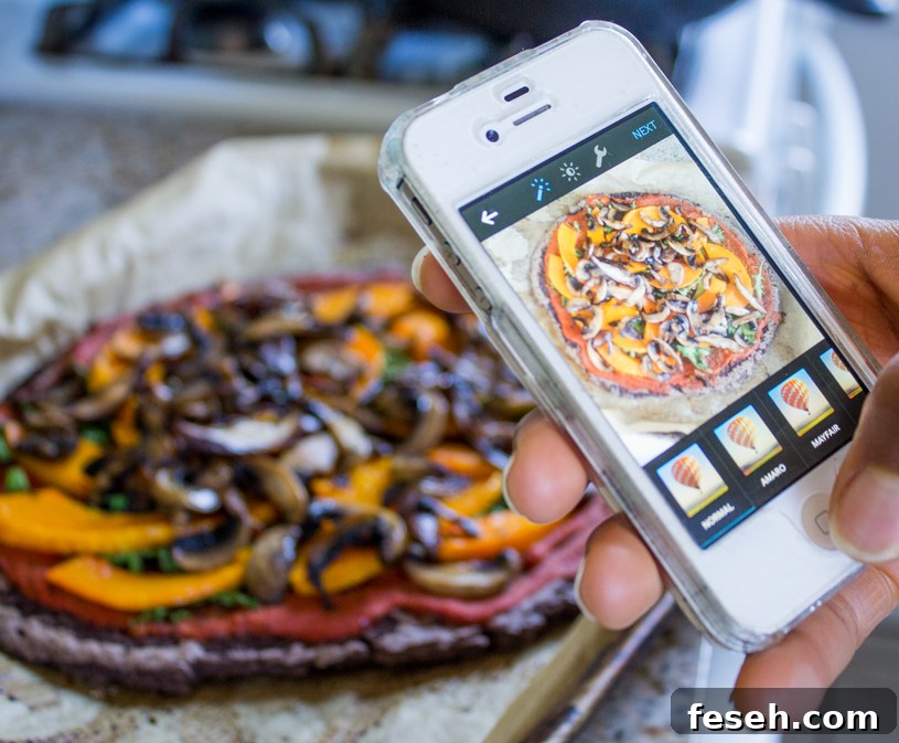 Black Bean Crust Pizza on Instagram