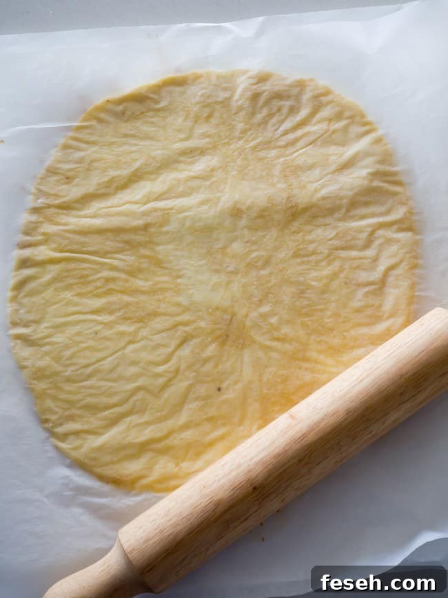 Rolling out dough