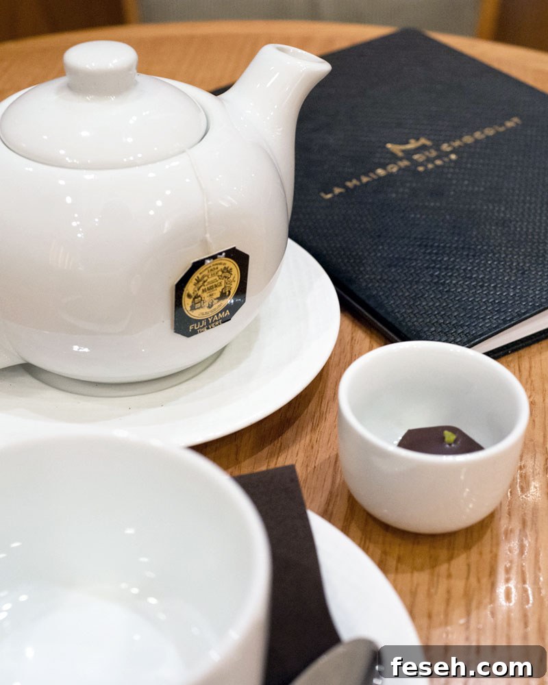 Tea and Chocolate Pairings at La Maison du Chocolate