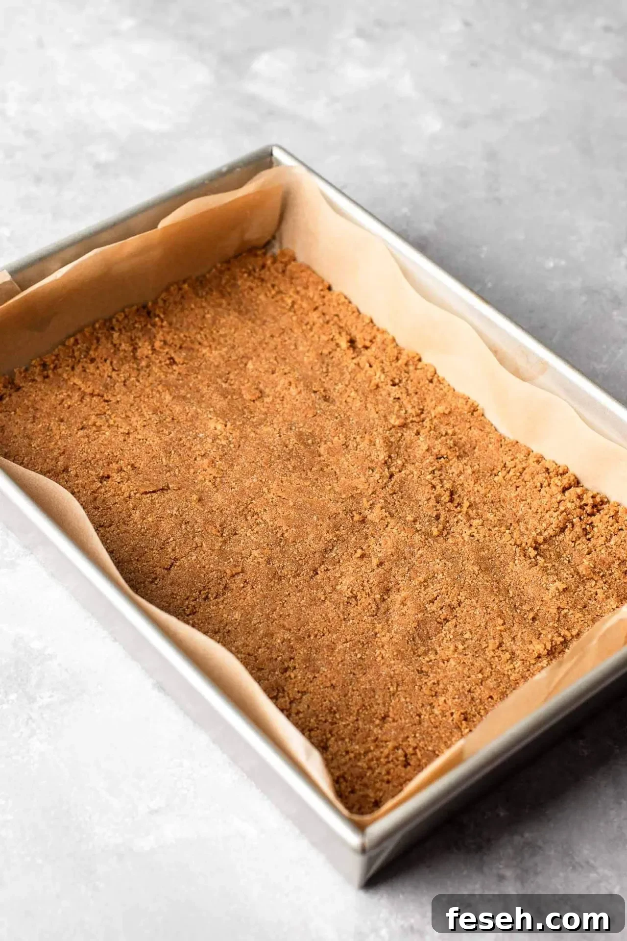 crust packed into pan