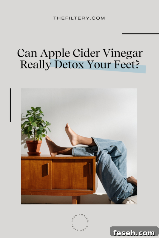 apple cider vinegar foot detox
