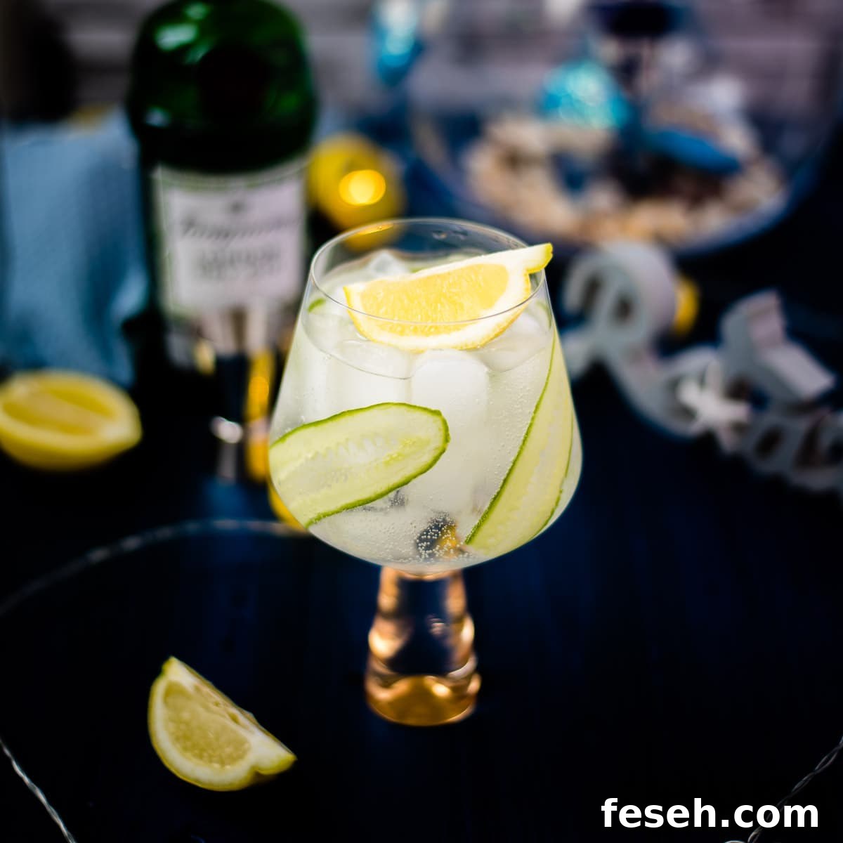 Gorgeous cucumber gin and tonic