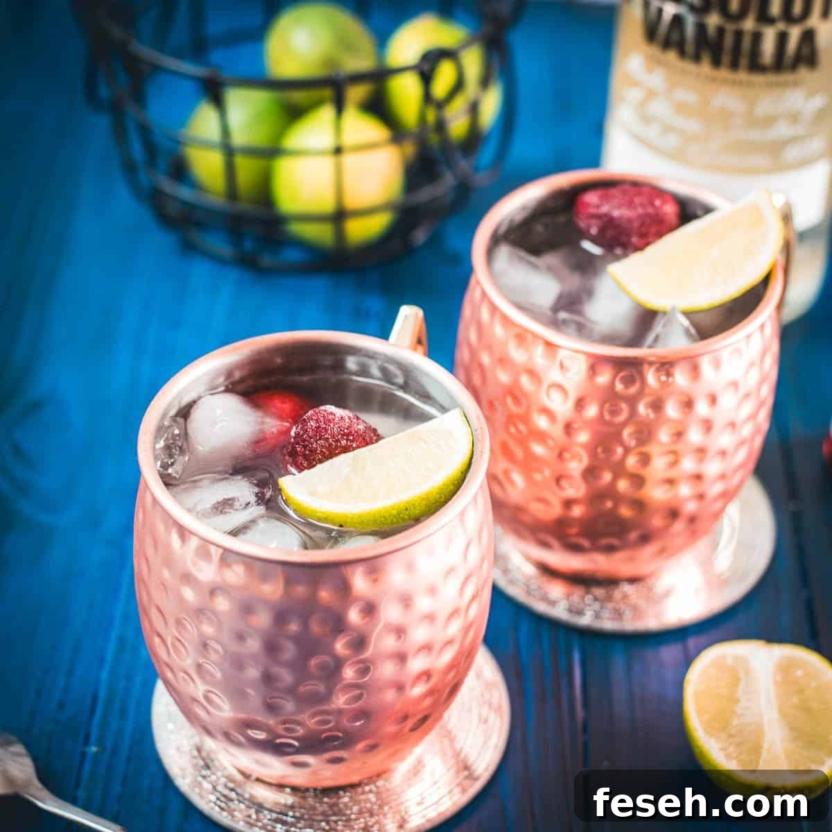 Strawberry Moscow mule