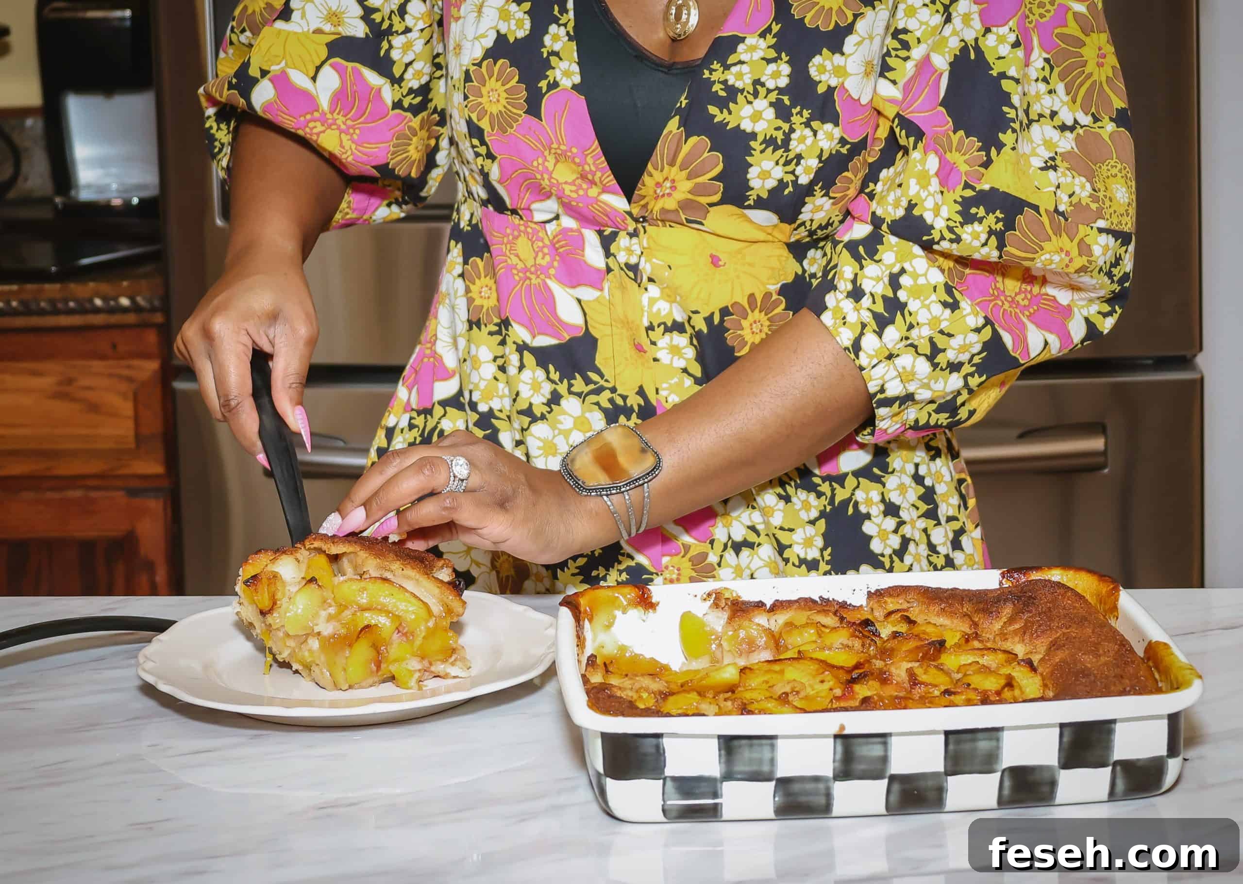 Black Southern Peach Cobbler