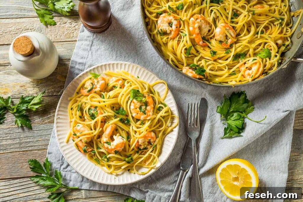 Best Shrimp Scampi with Pasta
