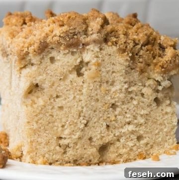 A slice of Apple Coffee Cake