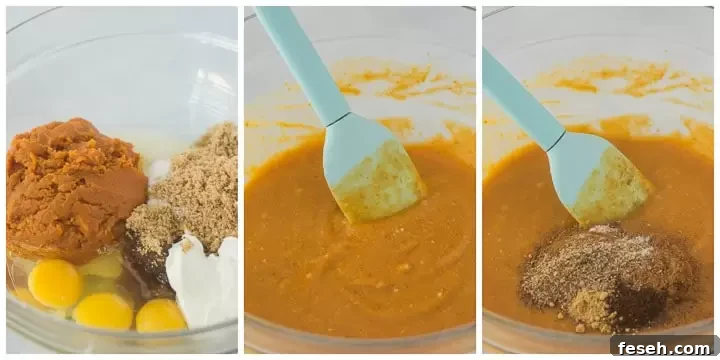 how to make paleo pumpkin bread steps 1 through 3