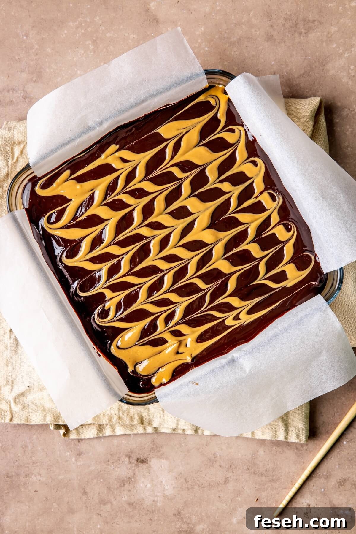 No Bake Peanut Butter Cookie Dough Bars with Chocolate Ganache Step 6 - Olivia Adriance