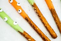 Monster Halloween Pretzel Rods for a Fun Family Treat