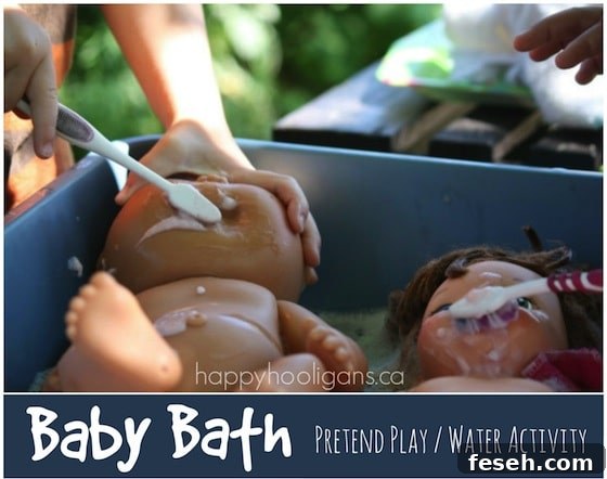 Doll Bath Station for Toddlers