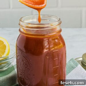 Jar of bbq sauce.
