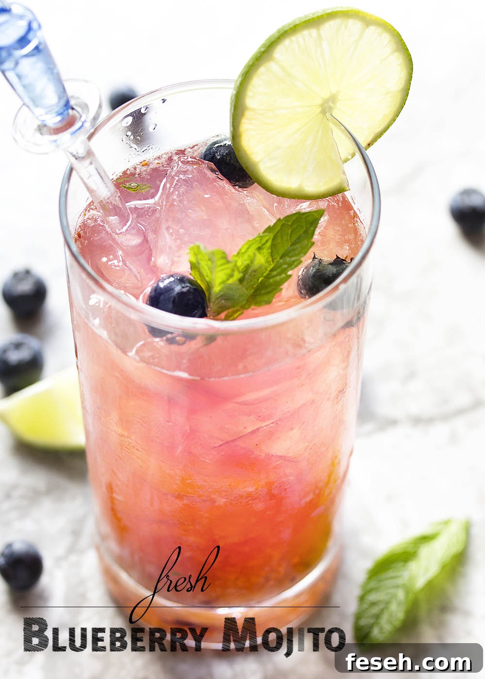 Fresh Blueberry Mojito - extra image