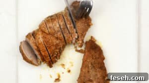 Slicing pork tenderloin