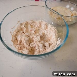 Fried calamari in seasoned flour.