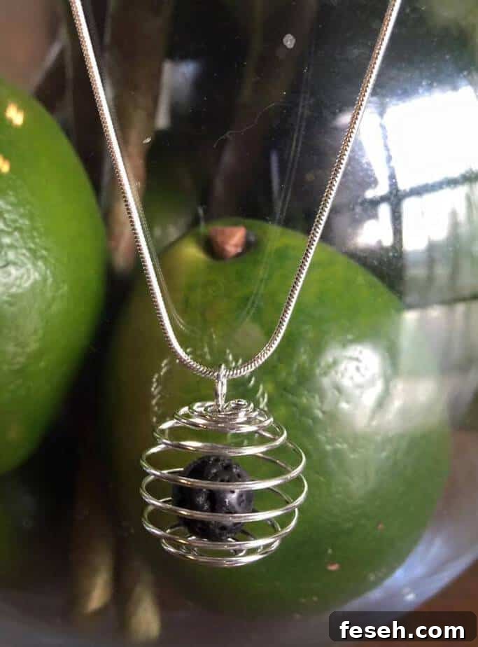 cage diffuser necklace