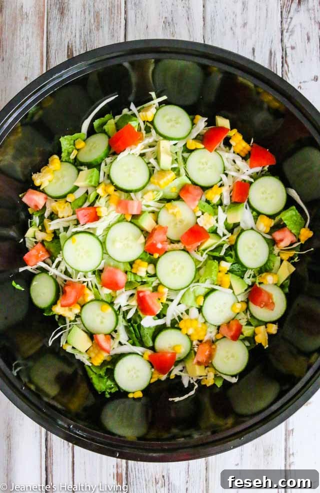 Dominican Republic Green Salad - simple, healthy delicious salad with sweet corn