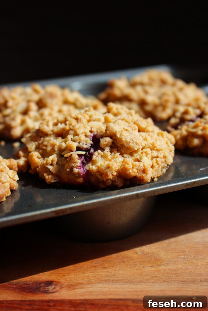 Sliced muffin showing crumb