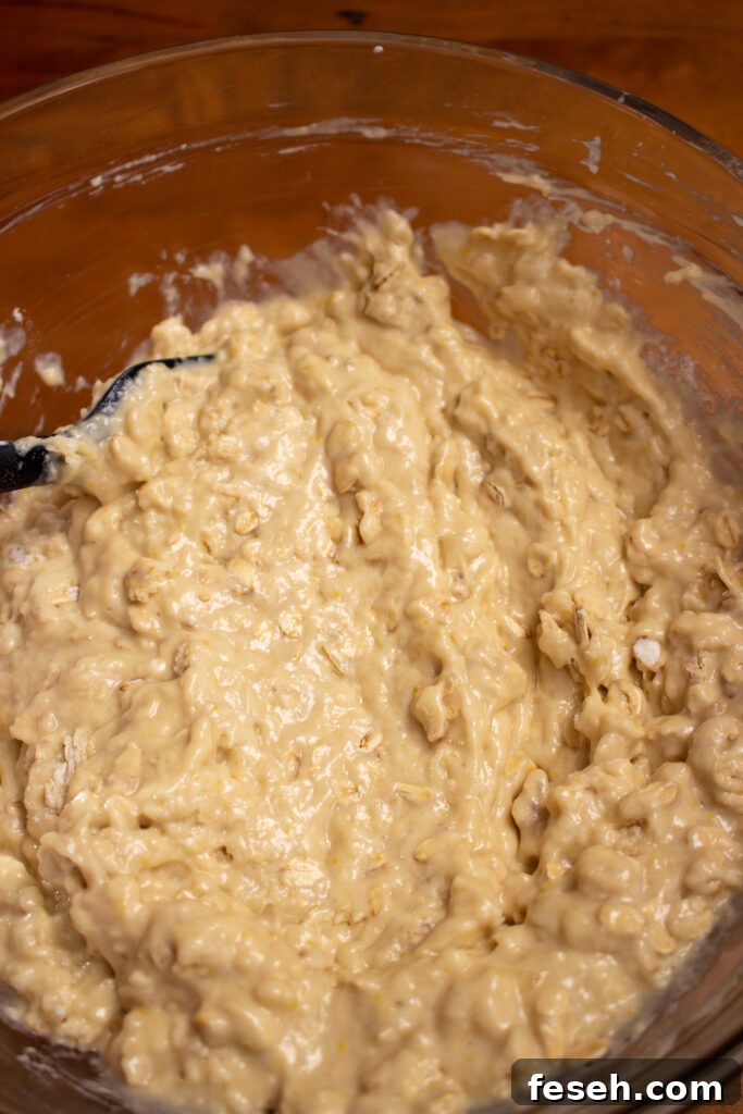 Smooth muffin batter