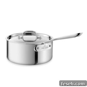 All-Clad Stainless Steel Saucepan 3 Qt