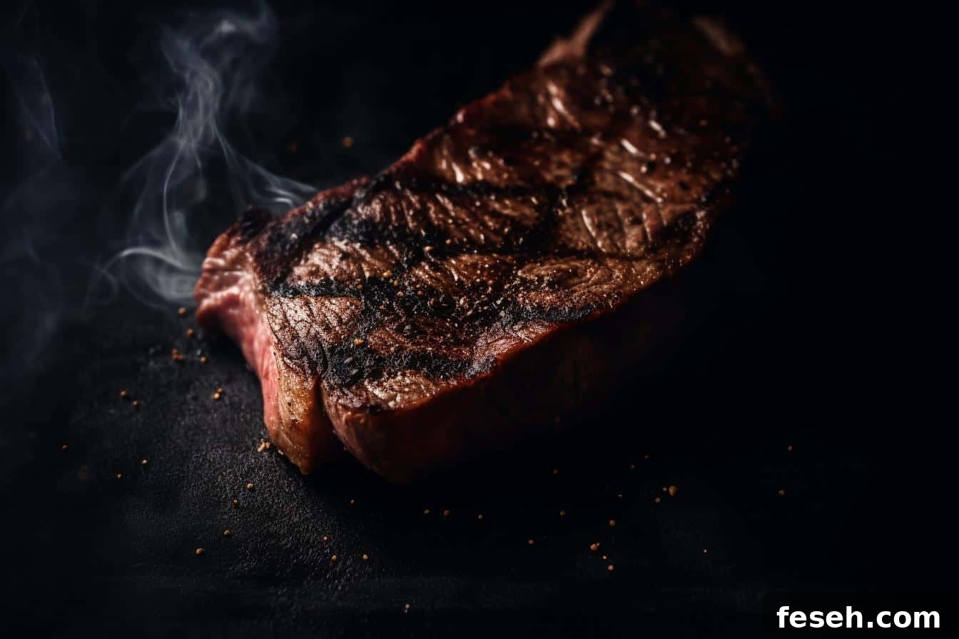 smoked new york steak