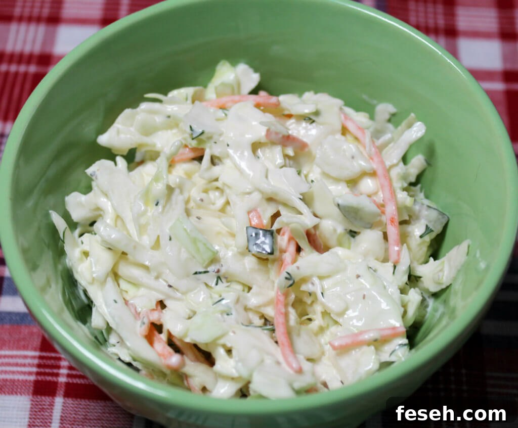 Dill Pickle Keto Coleslaw1