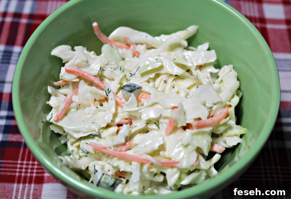Dill Pickle Keto Coleslaw5