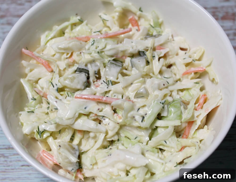 Dill Pickle Keto Coleslaw7
