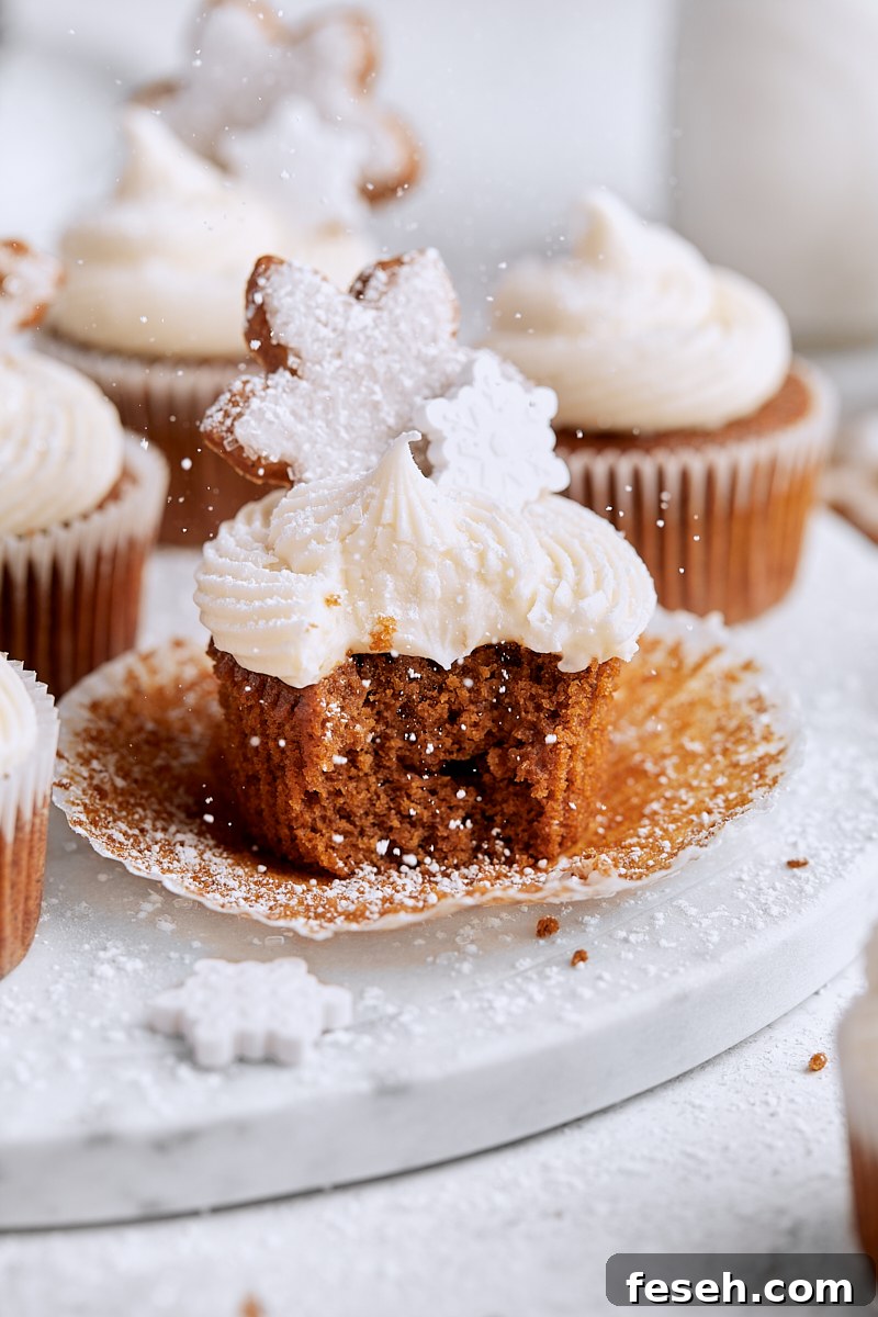Classic Gingerbread Cupcakes