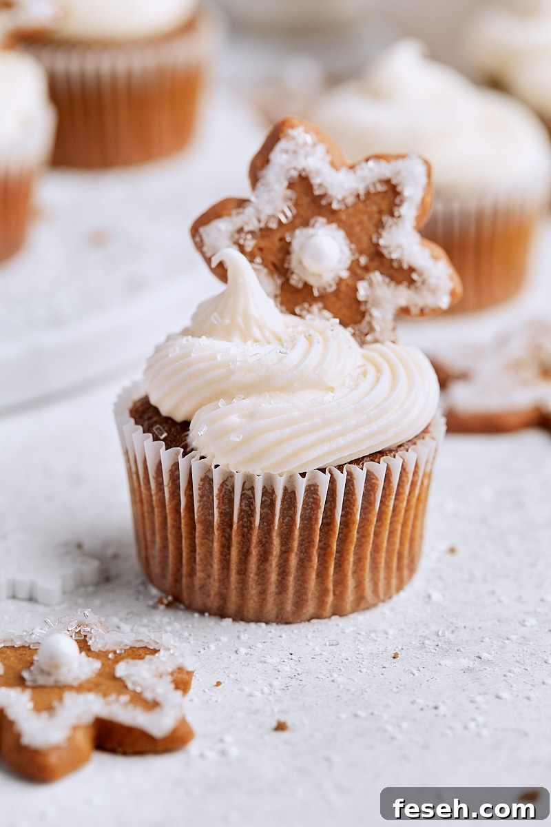 Classic Gingerbread Cupcakes