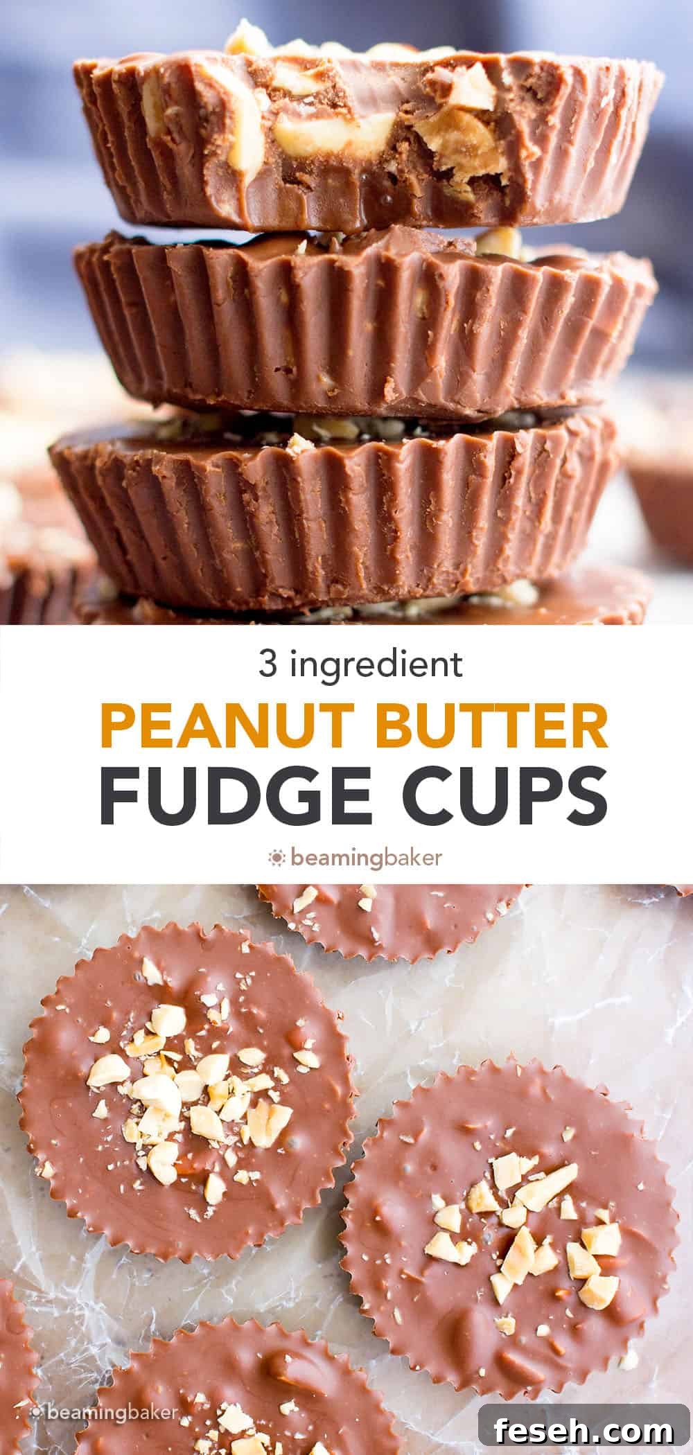 Chocolate Peanut Butter Fudge Cups