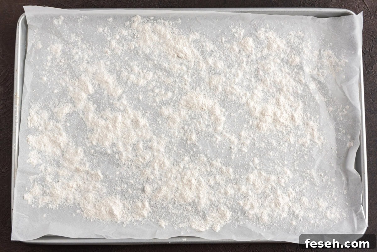 flour work surface