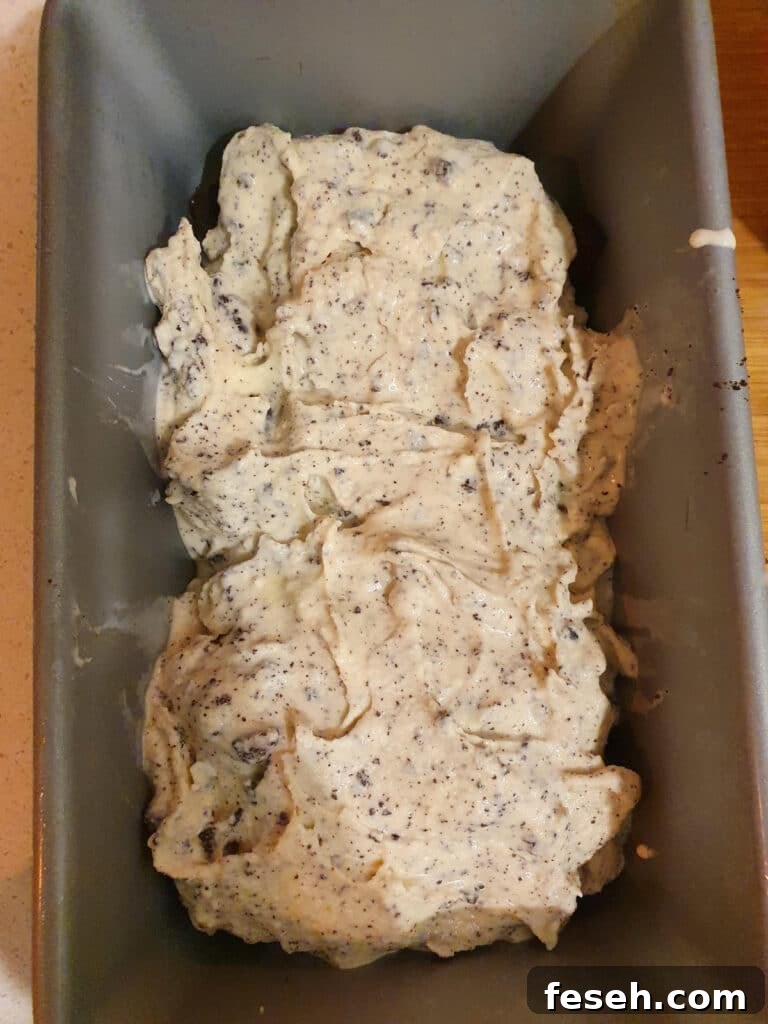 First layer of churned ice cream that was added over cookies at the bottom.