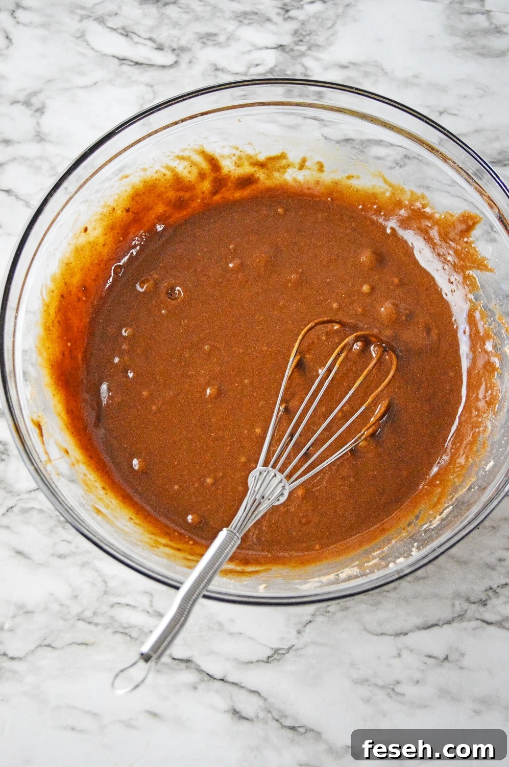 brownie batter in a bowl