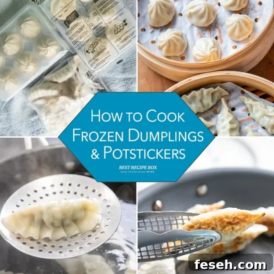 how to cook frozen dumplings and potstickers